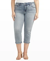 Silver Jeans Co. Plus Suki Mid Rise Curvy Fit Capri