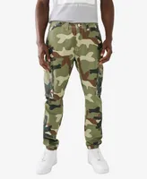 True Religion Men's Non Denim Camo Big T Cargo Joggers