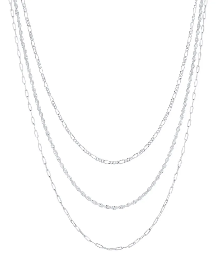 And Now This Silver Plated Chain 3Pc. Set