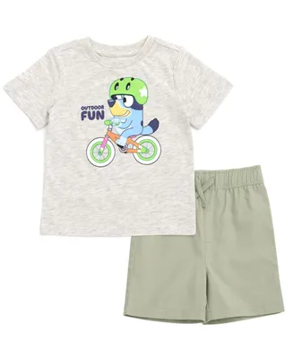 Bluey T-Shirt and Shorts Outfit Set Toddler |Child Boys