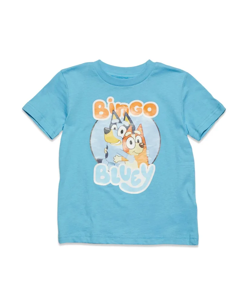 Bluey Toddler, Child Bluey Bingo and Friends 3 Pack Graphic T-Shirts