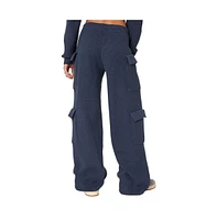 Edikted Women's Wynter Knit Cargo Pants