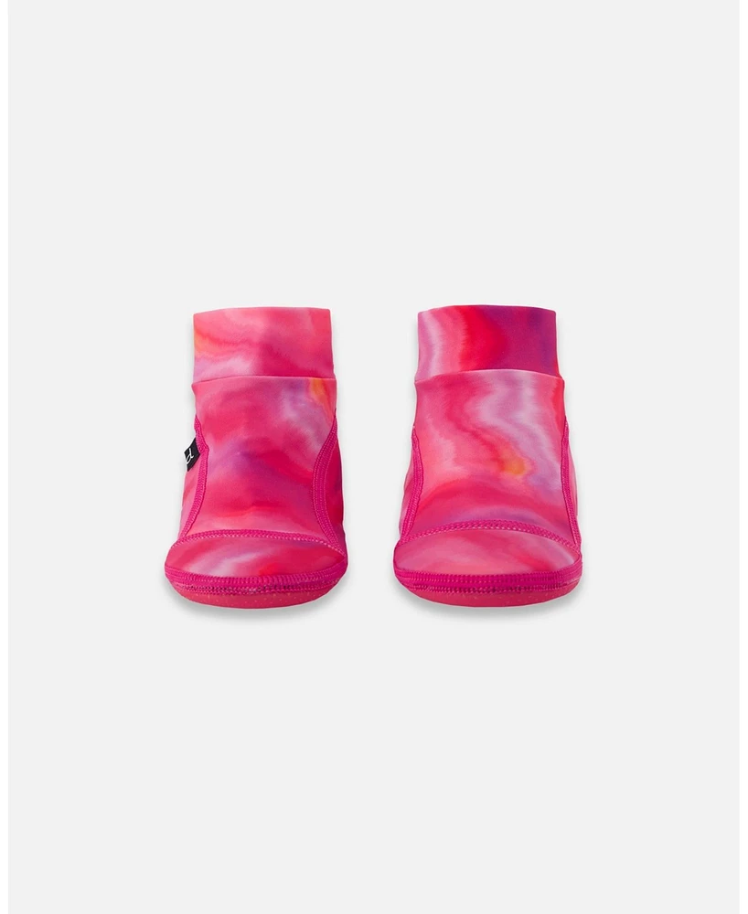 Girl Water Shoes Fuchsia Tie Dye - Toddler Child