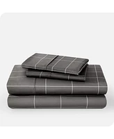 Bare Home Ultra-Soft Double Brushed Print King Sheet Set