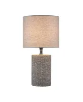 Bayard Embossed Ceramic Table Lamp