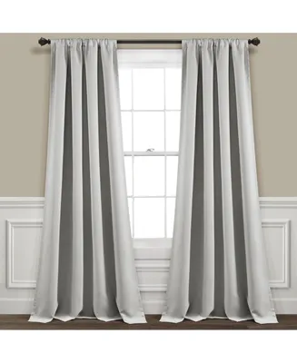 Insulated Rod Pocket Blackout Window Curtain Panels