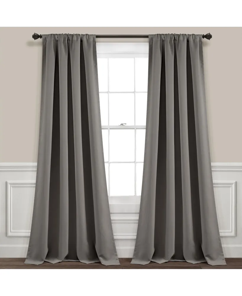 Insulated Rod Pocket Blackout Window Curtain Panels