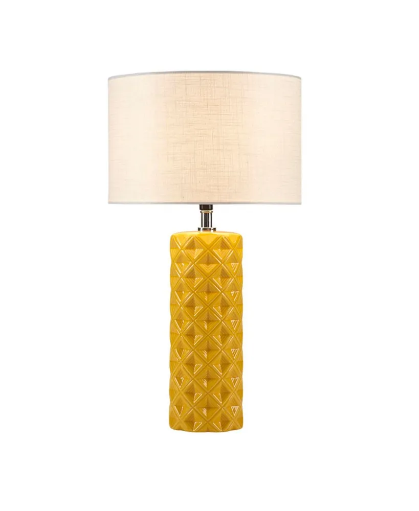 Macey Geodesic Ceramic Table Lamp