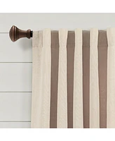 Ivy Tassel Faux Linen Window Curtain Panels