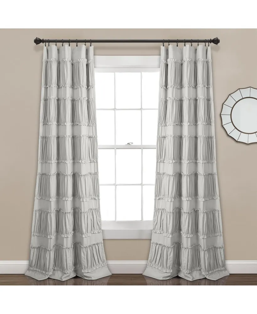 Nova Ruffle Window Curtain Panels