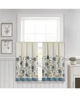 Royal Garden Kitchen Tier Window Curtain Panels