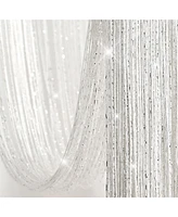 Night Sky String Thread Grommet Room Divider/Doorway/Wedding Window Curtain Panel