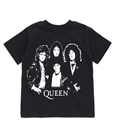 Queen Boys 2 Pack T-Shirts Logo Black / White