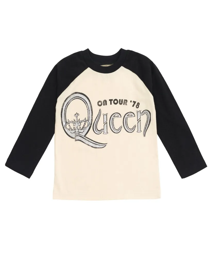 Queen Boys 2 Pack T-Shirts Logo Black / White
