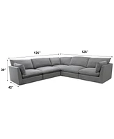 Marsten 126" -Pc. Fabric Sectional