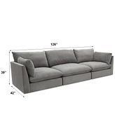 Marsten 126" 3-Pc. Fabric Sectional, Created for Macy's