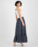 Now This Sweater Tank Top Ruffled Maxi Skirt