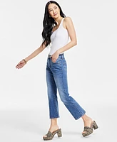 I.n.c. International Concepts Women's High Rise Crop Flare Jeans, Created for Macy's