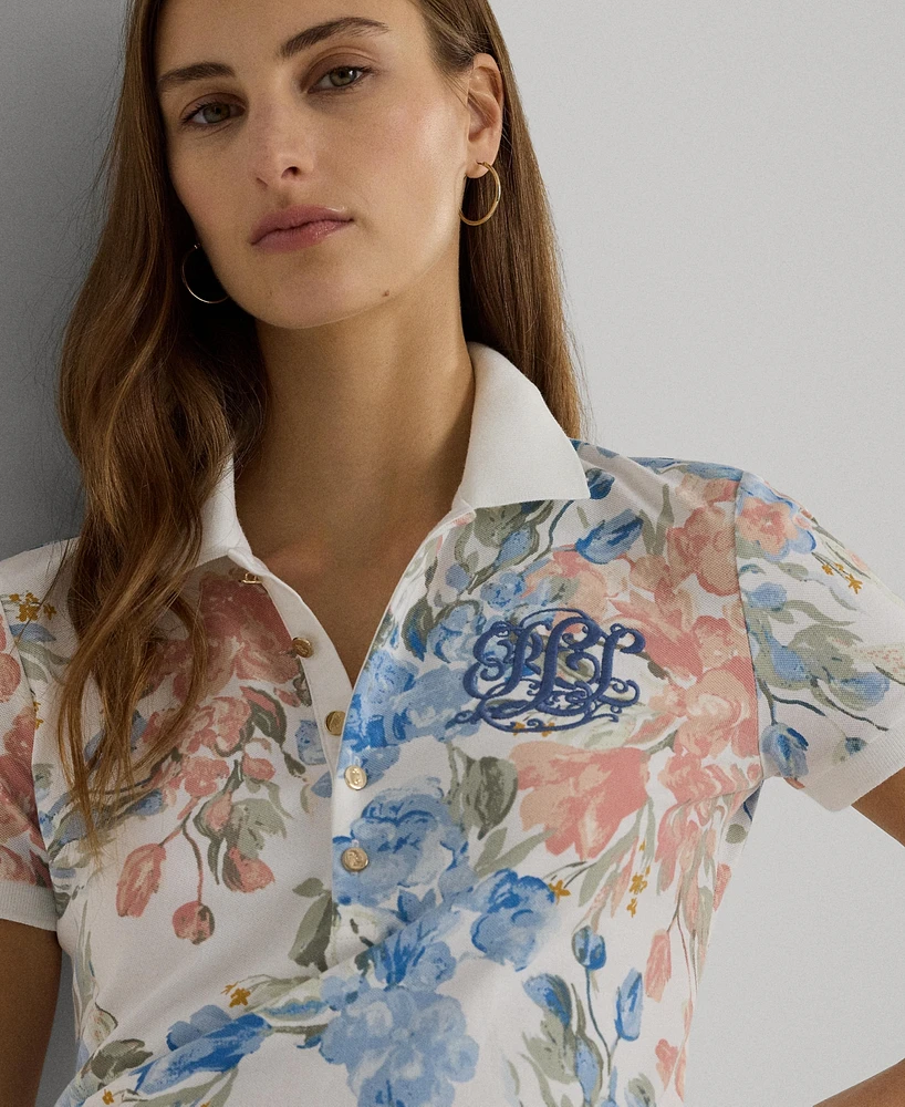 Lauren Ralph Women's Floral Polo Shirt, Regular & Petite