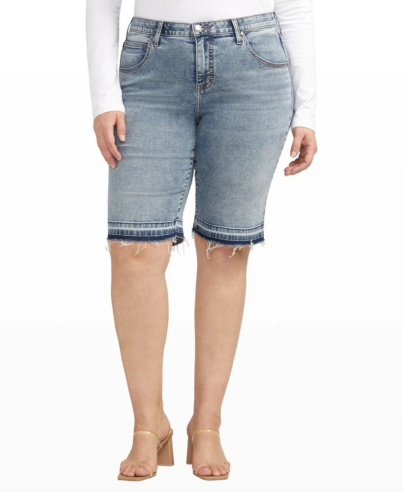 Jag Plus Cecilia Mid Rise Bermuda Shorts