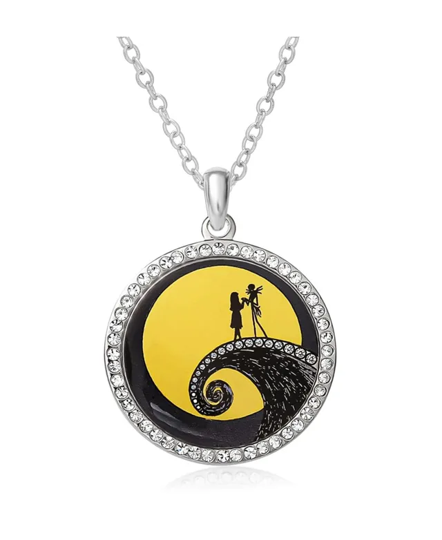 Disney Treasures Nightmare Before Christmas Black & White Diamond Pendent  Necklace With Chain 16 Moissanite Diamond Necklace1342 - Etsy