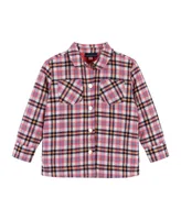 Andy & Evan Toddler Girls Toddler/Child Pink Plaid Shacket