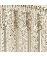 Boho Macrame Textured Cotton Window Curtain/Room Divider/Doorway/Wall Decor