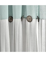 Lush Decor Linen Button Farmhouse Kitchen Tier Curtain Set, Pair - Rustic Home