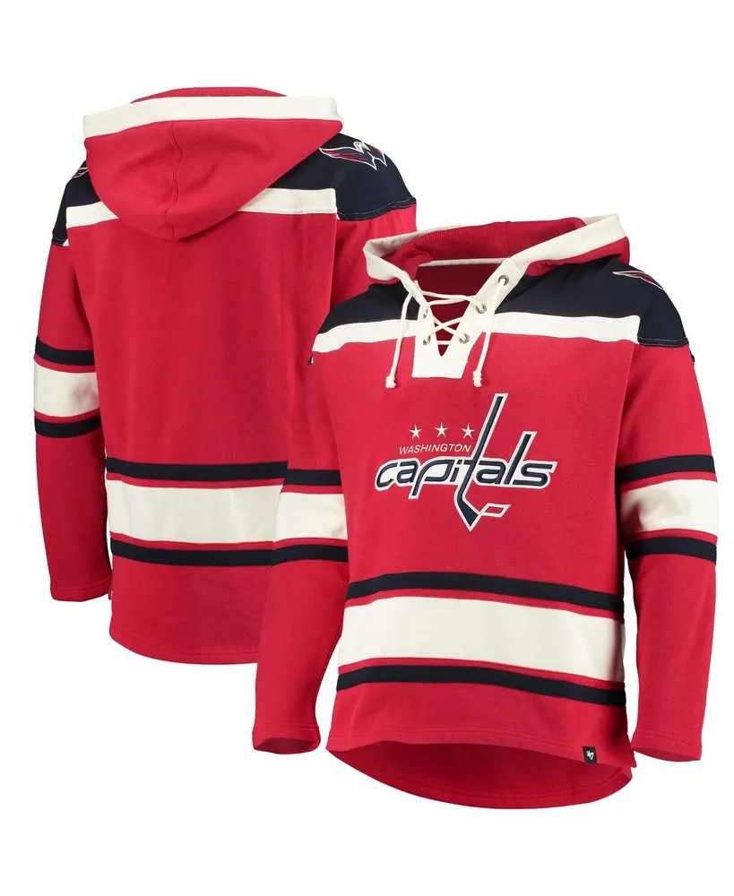 Men's '47 Brand Red Washington Capitals Superior Lacer Pullover Hoodie