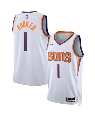 Men's and Women's Nike Devin Booker White Phoenix Suns Swingman Jersey - Association Edition