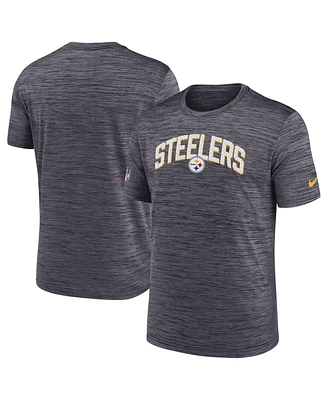 Men's Nike Black Pittsburgh Steelers Sideline Velocity Athletic Stack Performance T-shirt