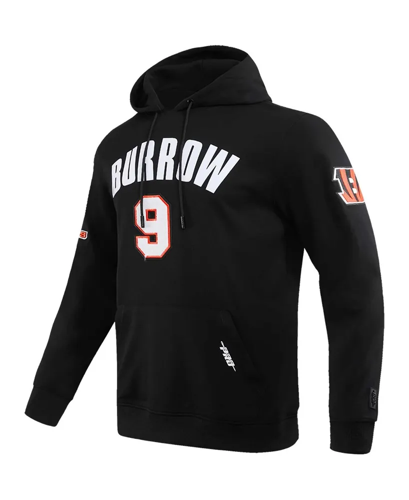 Men's Pro Standard Joe Burrow Black Cincinnati Bengals Player Name and Number Pullover Hoodie