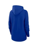 Women's Nike Royal Buffalo Bills Asymmetrical Raglan Full-Zip Hoodie