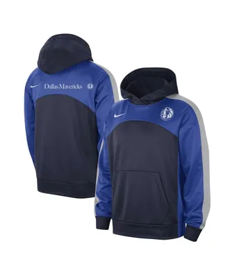 Men's Nike Navy, Blue Dallas Mavericks Authentic Starting Five Force Performance Pullover Hoodie