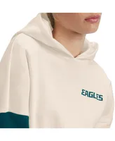 Women's Tommy Hilfiger Cream, Midnight Green Philadelphia Eagles Harriet Pullover Hoodie