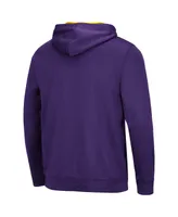 Men's Colosseum Purple Lsu Tigers Resistance Pullover Hoodie