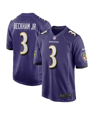 Men's Nike Odell Beckham Jr. Purple Baltimore Ravens Game Jersey