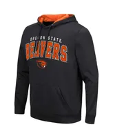 Men's Colosseum Black Oregon State Beavers Resistance Pullover Hoodie