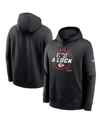 Men's Nike Black Kansas City Chiefs 2023 Afc West Division Champions Locker Room Trophy Collection Pullover Hoodie