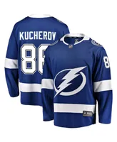 Men's Fanatics Nikita Kucherov Blue Tampa Bay Lightning Home Breakaway Player Jersey