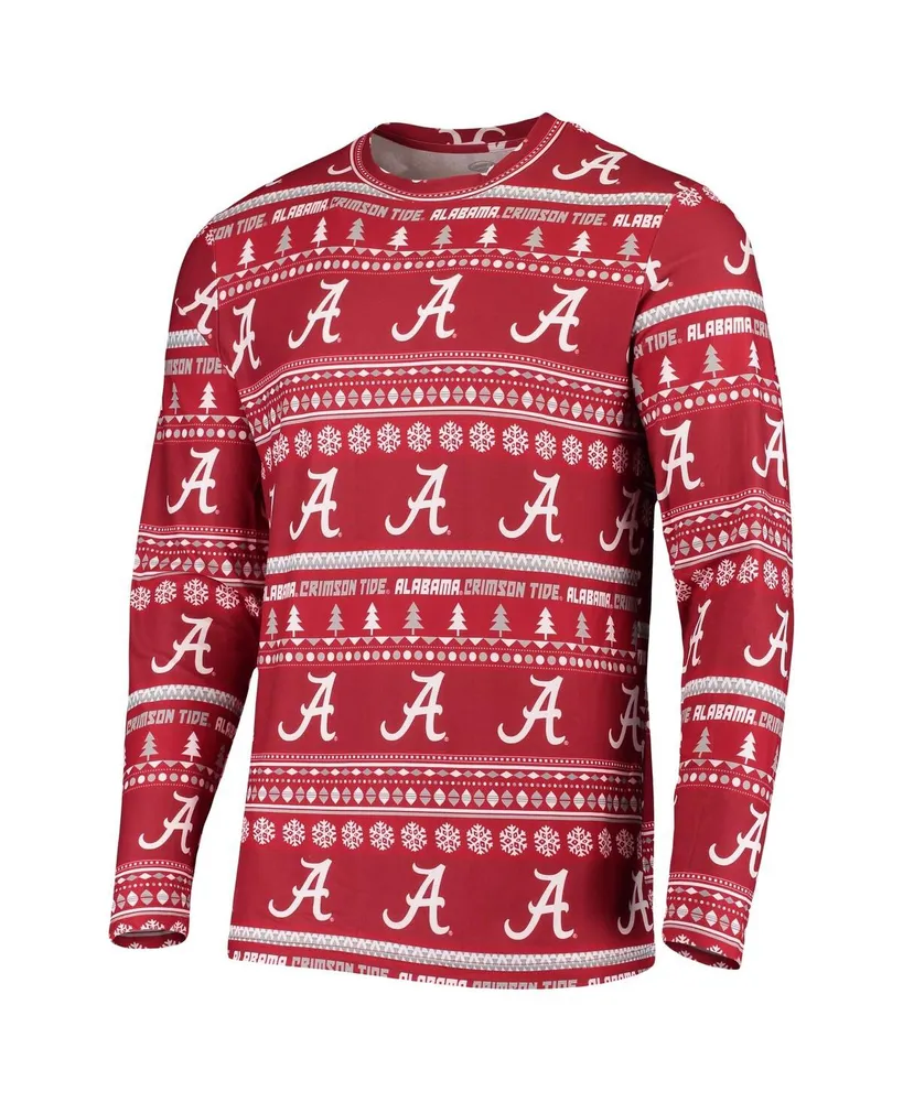 Men's Concepts Sport Crimson Alabama Crimson Tide Ugly Sweater Knit Long Sleeve Top and Pant Set