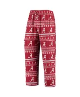 Men's Concepts Sport Crimson Alabama Crimson Tide Ugly Sweater Knit Long Sleeve Top and Pant Set