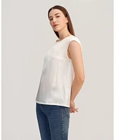 Lilysilk Women's Basic Cap Sleeves Silk Tee