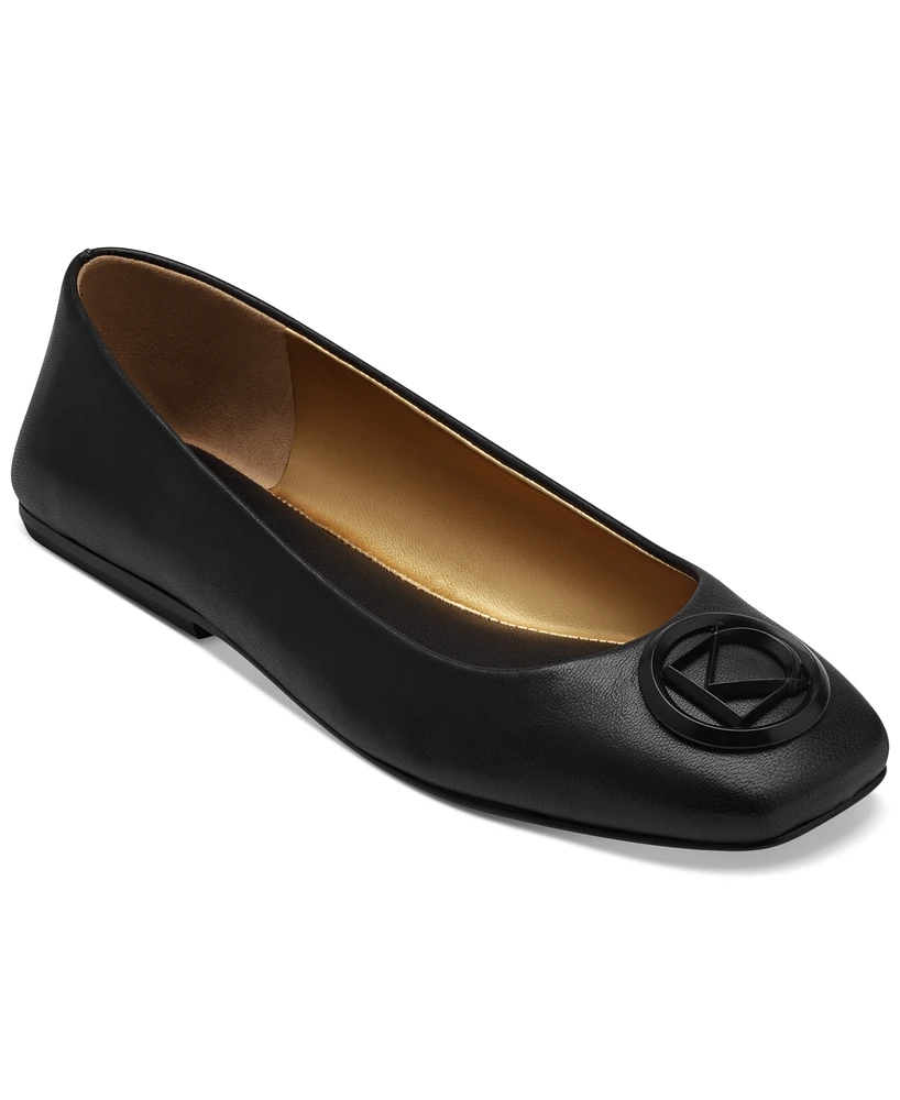 Donna Karan Women's Kylee Logo Ballet Flats