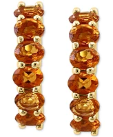 Effy Citrine Oval Hoop Earrings (1-3/4 ct. t.w.) in 14k Gold