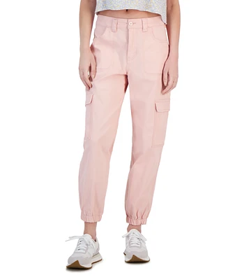 Celebrity Pink Juniors' High-Rise Zip-Fly Cargo Joggers