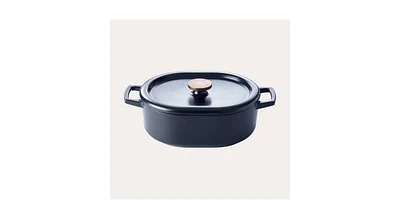 Alva Nori 6 Qt. Enameled Cast Iron Dutch Oven with Lid, Non-Toxic Pfas, Pfoa & Ptfe Free, Heavy-Duty Oven Safe Naturally Nonstick Enameled Coated Cook