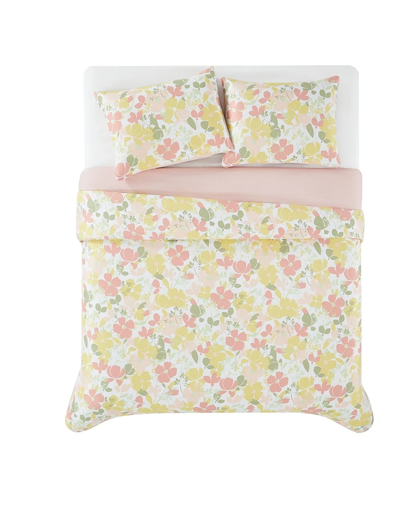 Truly Soft Garden Floral Piece Duvet Cover Set