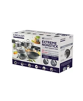 Circulon A1 Series with ScratchDefense Technology Aluminum 10 Piece Nonstick Induction Pots and Pans Cookware Set