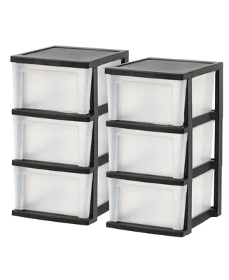 Iris Usa 3-Drawer Plastic Storage Dresser, 2